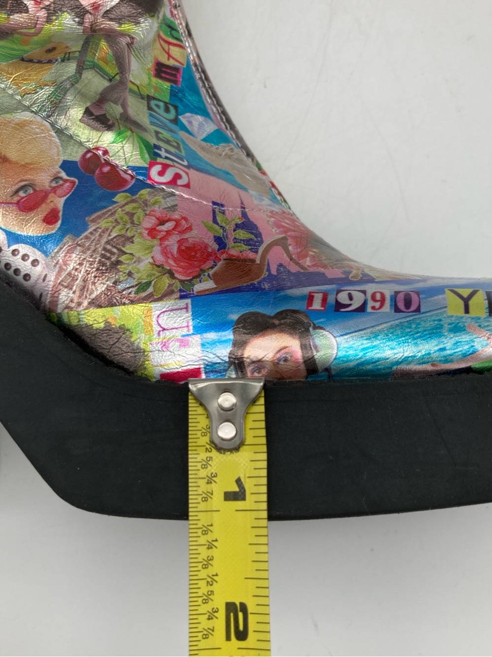 Steve Madden Klayton Y2K Print Platform Ankle Boots - Picture 10 of 10